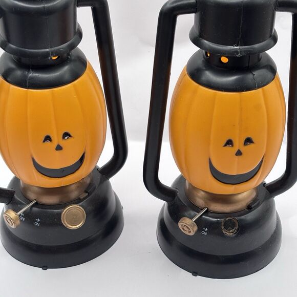 Vintage mini blow mold Jackolantern Lantern Glo-Thru untested needs batt rare 2 - Picture 3 of 11